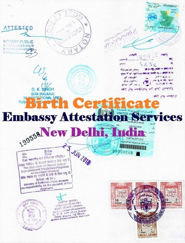 Birth Certificate Attestation from Colombia Embassy