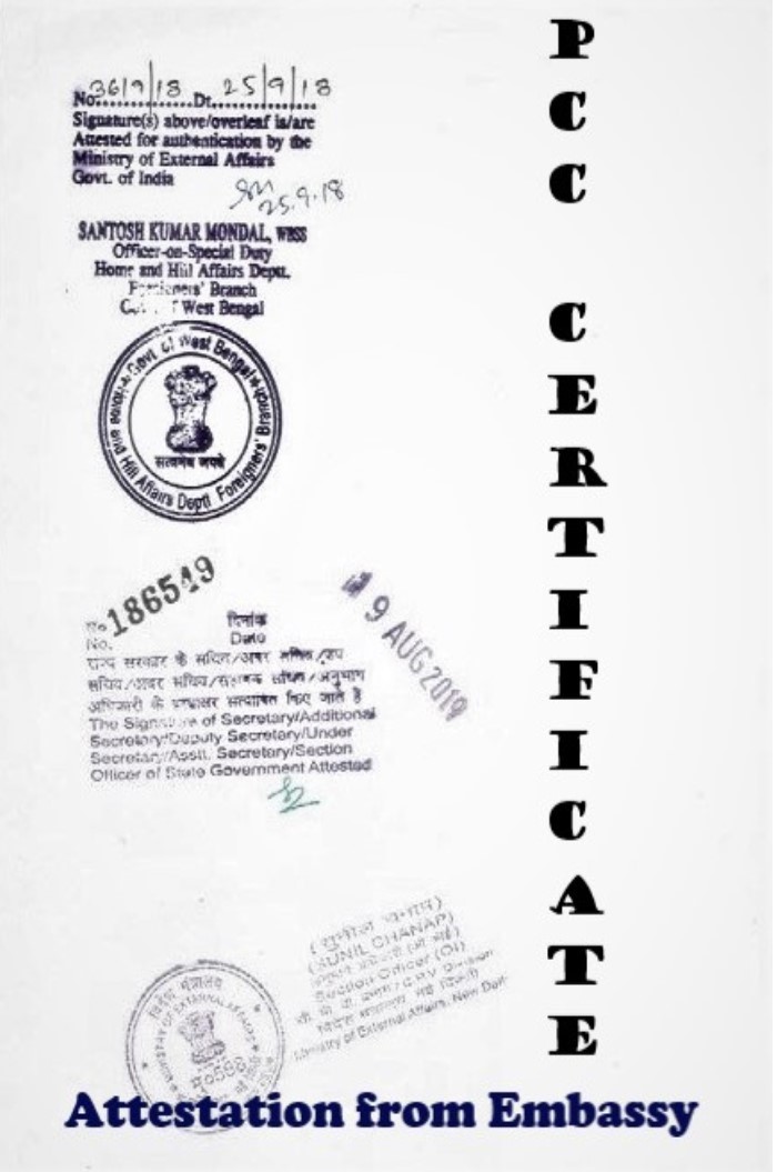 PCC Certificate Attestation from Zimbabwe Embassy