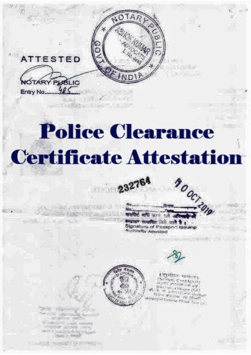 PCC Certificate Attestation for Libya in Delhi, India