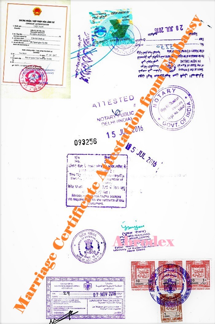 Marriage Certificate Attestation from Yemen Embassy